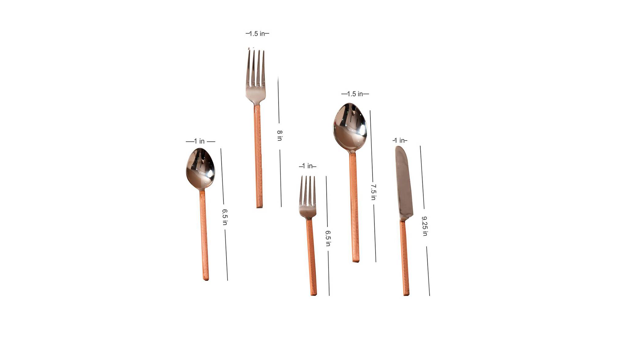 Salinger cutlery set silver copper1300 5