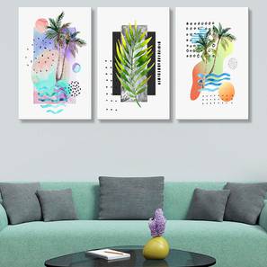 Living Room Wall Paintings Design Multi Coloured Canvas Wall Art