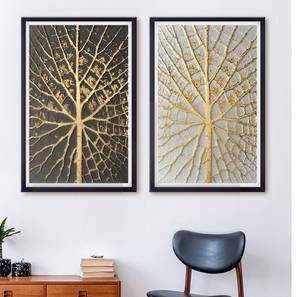 Scenary Painting Design Gold Canvas Wall Art