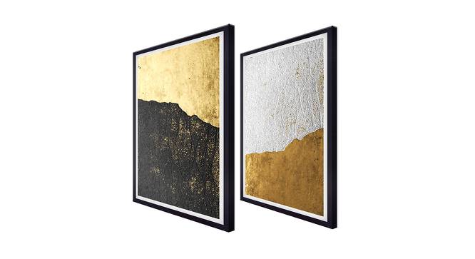 Deanna Wall Art (Gold) by Urban Ladder - Cross View Design 1 - 380333