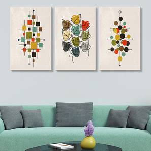Living Room Wall Paintings Design Multi Coloured Canvas Wall Art
