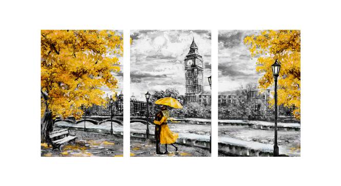 Fanera Wall Art (Grey) by Urban Ladder - Front View Design 1 - 380394