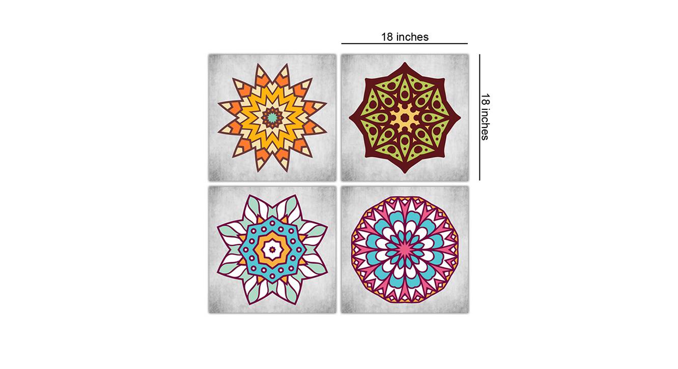 Dinah wall art set of 4 6