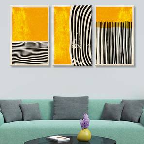 Wall Art Design Yellow Canvas Wall Art