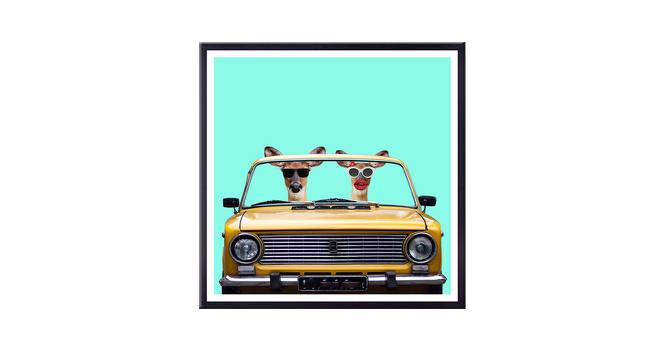 Higin Wall Art (Yellow) by Urban Ladder - Front View Design 1 - 380496