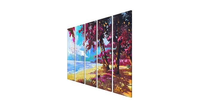 Ileena Wall Art (Pink) by Urban Ladder - Cross View Design 1 - 380503