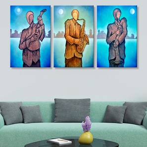 Living Room Wall Paintings Design Multi Coloured Canvas Wall Art