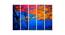 Remana Wall Art (Blue) by Urban Ladder - Front View Design 1 - 380743