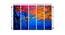 Remana Wall Art (Blue) by Urban Ladder - Design 1 Dimension - 380788