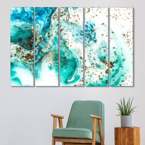 Abstract Painting Design White Canvas Wall Art