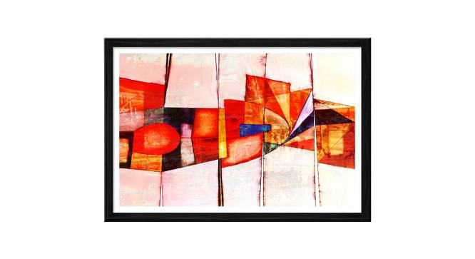 Upton Wall Art (Red) by Urban Ladder - Front View Design 1 - 380822