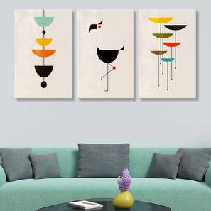 Wall Art Design White Canvas Inches Wall Art - Set of