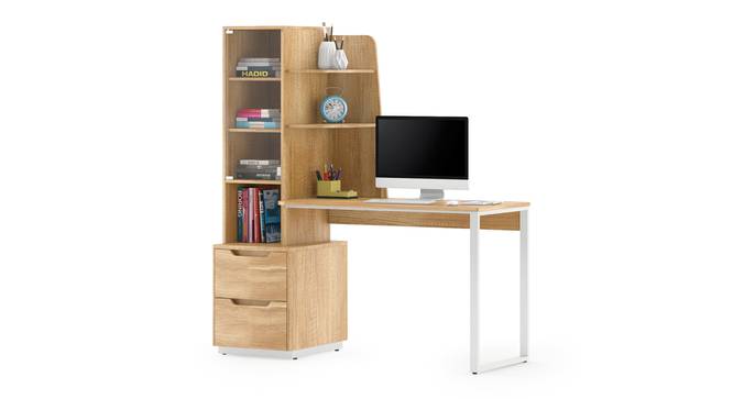 Sidney Study Table (Rustic Oak Finish) by Urban Ladder - Design 1 Details - 380942