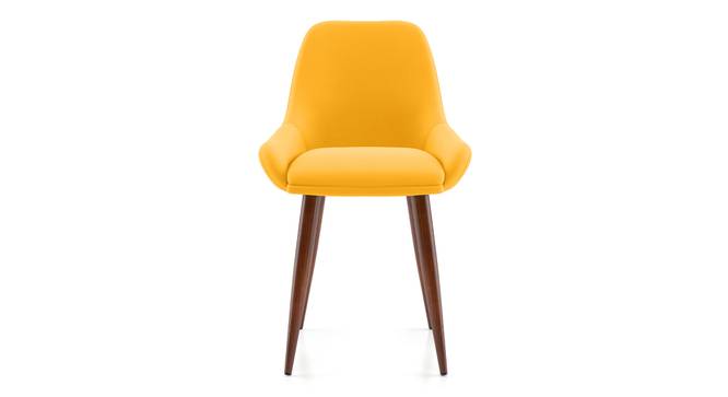 Rickman Lounge Chair (Matty Yellow) by Urban Ladder - Front View Design 1 - 380967