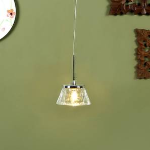 Learc Design Hazel Hanging Lamp (transparent, Aluminium Shade Material, Aluminium Shade Color)