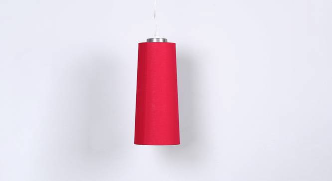 Eliana Hanging Lamp (Red, Aluminium Shade Material, Aluminium Shade Color) by Urban Ladder - Front View Design 1 - 381032