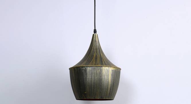 Benjamin Hanging Lamp (Grey, Aluminium Shade Material, Aluminium Shade Color) by Urban Ladder - Front View Design 1 - 381035