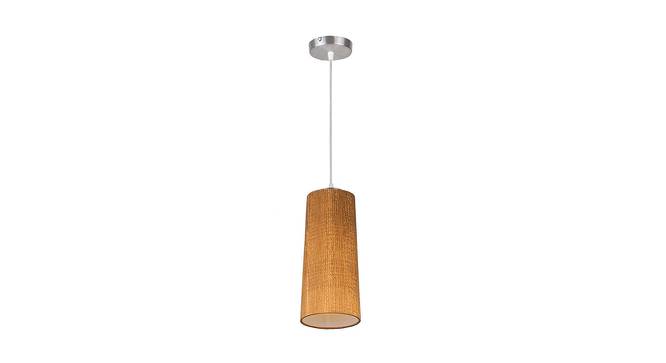 Charles Hanging Lamp (Brown, Aluminium Shade Material, Aluminium Shade Color) by Urban Ladder - Front View Design 1 - 381039