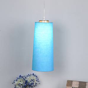 Blue Lamp Design Kayden Hanging Lamp (Blue, Aluminium Shade Material, Aluminium Shade Color)