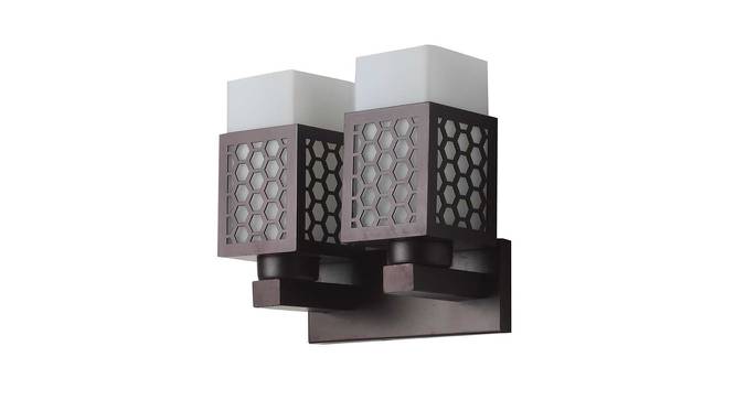 Mia Wall Lamp (Brown, Aluminium Shade Colour, Aluminium Shade Material) by Urban Ladder - Front View Design 1 - 381130