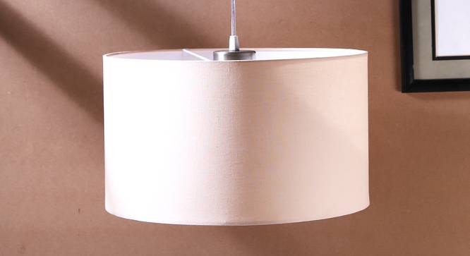 John Hanging Lamp (Beige, Aluminium Shade Material, Aluminium Shade Color) by Urban Ladder - Front View Design 1 - 381140