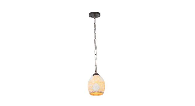 Lillian Hanging Lamp (Orange, Aluminium Shade Material, Aluminium Shade Color) by Urban Ladder - Cross View Design 1 - 381160