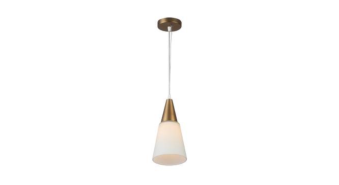 Margaret Hanging Lamp (White, Aluminium Shade Material, Aluminium Shade Color) by Urban Ladder - Cross View Design 1 - 381162