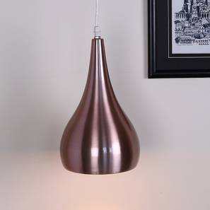Learc Design Noah Hanging Lamp (Brown, Aluminium Shade Material, Aluminium Shade Color)