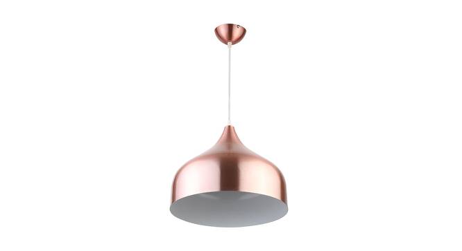 Peston Hanging Lamp (Brown, Aluminium Shade Material, Aluminium Shade Color) by Urban Ladder - Front View Design 1 - 381226
