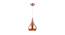 Noah Hanging Lamp (Brown, Aluminium Shade Material, Aluminium Shade Color) by Urban Ladder - Front View Design 1 - 381227