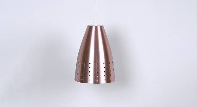 Sophia Hanging Lamp (Copper, Aluminium Shade Material, Aluminium Shade Color) by Urban Ladder - Front View Design 1 - 381229
