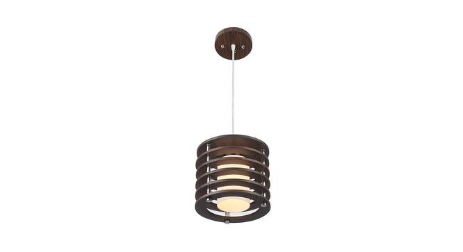 William Hanging Lamp (Brown, Aluminium Shade Material, Aluminium Shade Color) by Urban Ladder - Front View Design 1 - 381230