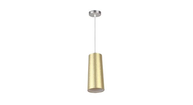 Penelope Hanging Lamp (Gold, Aluminium Shade Material, Aluminium Shade Color) by Urban Ladder - Front View Design 1 - 381234