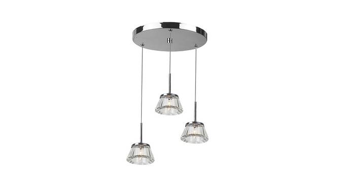 Violet Hanging Lamp (transparent, Aluminium Shade Material, Aluminium Shade Color) by Urban Ladder - Front View Design 1 - 381235