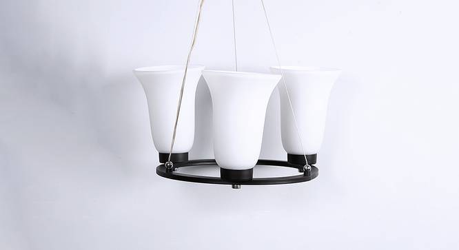 Ruby Hanging Lamp (White, Aluminium Shade Material, Aluminium Shade Color) by Urban Ladder - Front View Design 1 - 381240