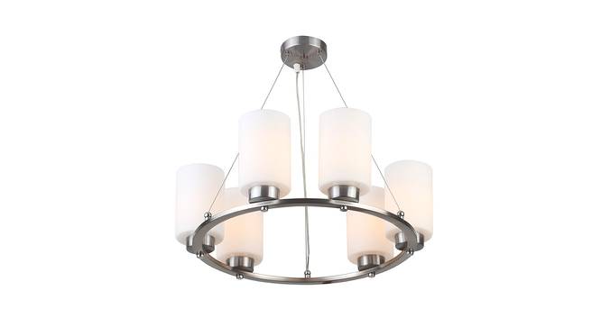 Silas Hanging Lamp (White, Aluminium Shade Material, Aluminium Shade Color) by Urban Ladder - Cross View Design 1 - 381251