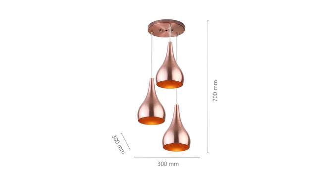 Oliver Hanging Lamp (Copper, Aluminium Shade Material, Aluminium Shade Color) by Urban Ladder - Image 1 Design 1 - 381261