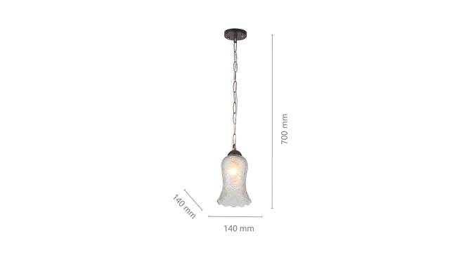 Quinn Hanging Lamp (transparent, Aluminium Shade Material, Aluminium Shade Color) by Urban Ladder - Image 1 Design 1 - 381271