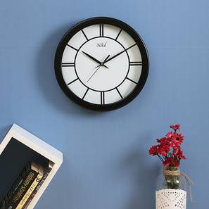 Safal Design Black Engineered Wood Wall Clock