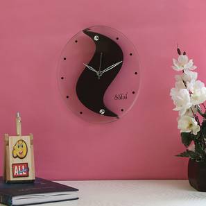 Wall Clocks Design Brown Engineered Wood Wall Clock
