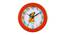 Dracyian Wall Clock (Orange) by Urban Ladder - Front View Design 1 - 381339