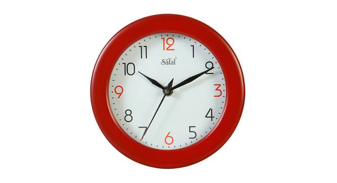 Dray Wall Clock (Red) by Urban Ladder - Front View Design 1 - 381340