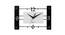 Alva Wall Clock (Black & White) by Urban Ladder - Front View Design 1 - 381347