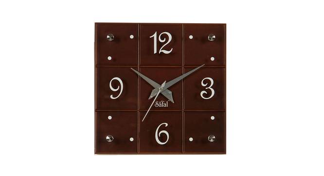 Anya Wall Clock (Brown) by Urban Ladder - Front View Design 1 - 381349