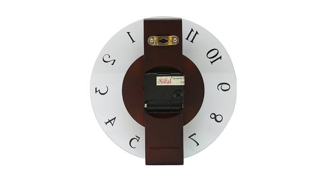 Azura Wall Clock (Brown) by Urban Ladder - Cross View Design 1 - 381381