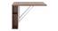 Berkley Wallmounted Breakfast/Dining Table (Classic Walnut Finish) by Urban Ladder - Side View Design 1 - 381397