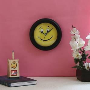 Wall Clocks Design Black Engineered Wood Wall Clock