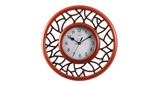 Rammir Wall Clock (Tan Brown) by Urban Ladder - Front View Design 1 - 381439