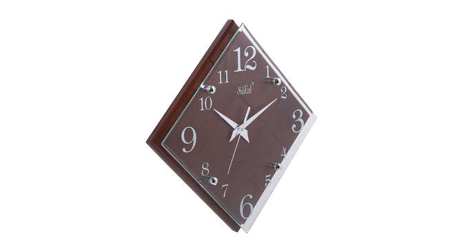 Nyssa Wall Clock (Brown) by Urban Ladder - Cross View Design 1 - 381477