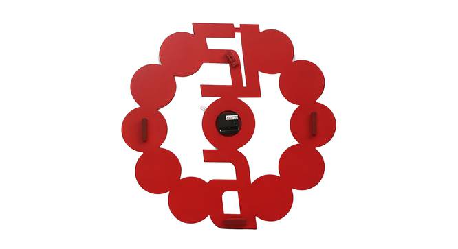 Gandor Wall Clock (Red) by Urban Ladder - Cross View Design 1 - 381483